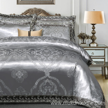 Shiny jacquard lace bedding sets